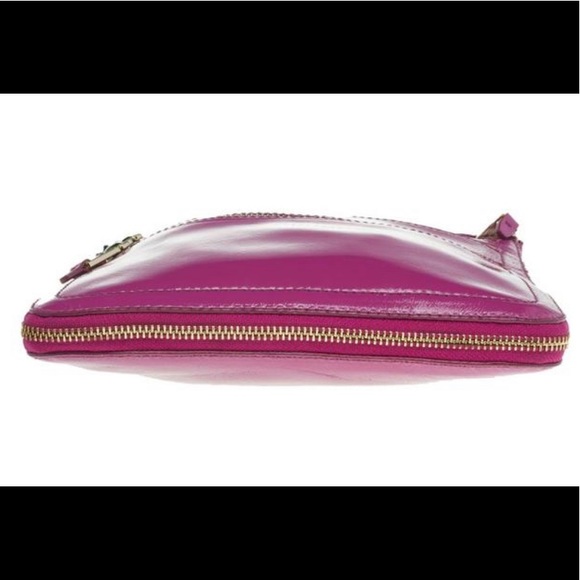 Cole Haan Pink / Fuchsia Crossbody Patent Leather Jitney Sheila Shoulder Bag - Picture 5 of 6